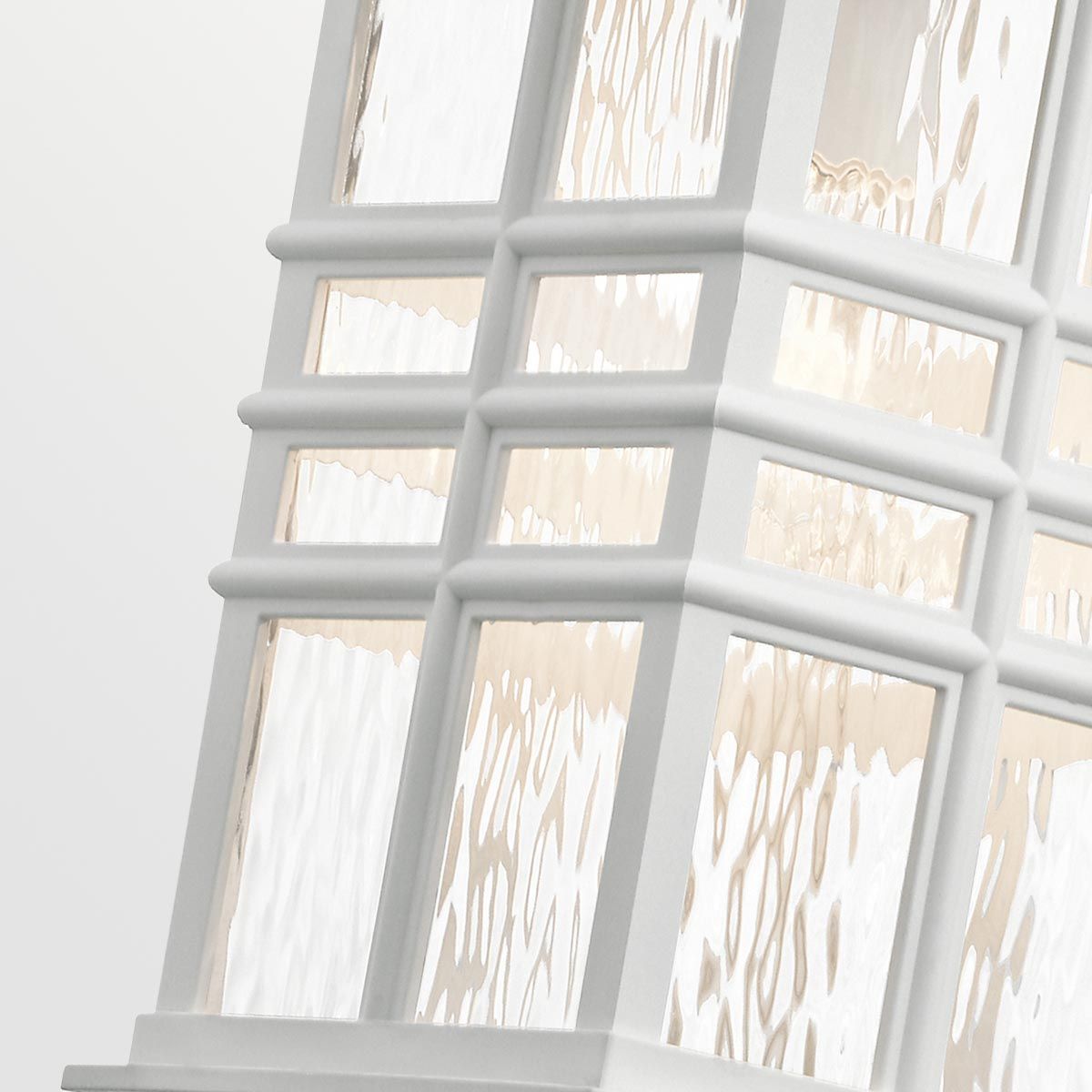 Beacon Square 1 Light Chain Lantern - Olde Bronze/White IP44 E27