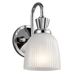 Cora 1Lt Bathroom Wall Light IP44 - Polished Chrome