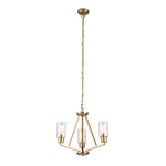 Deryn 3/5Lt Chandelier - Natural Brass/Grey