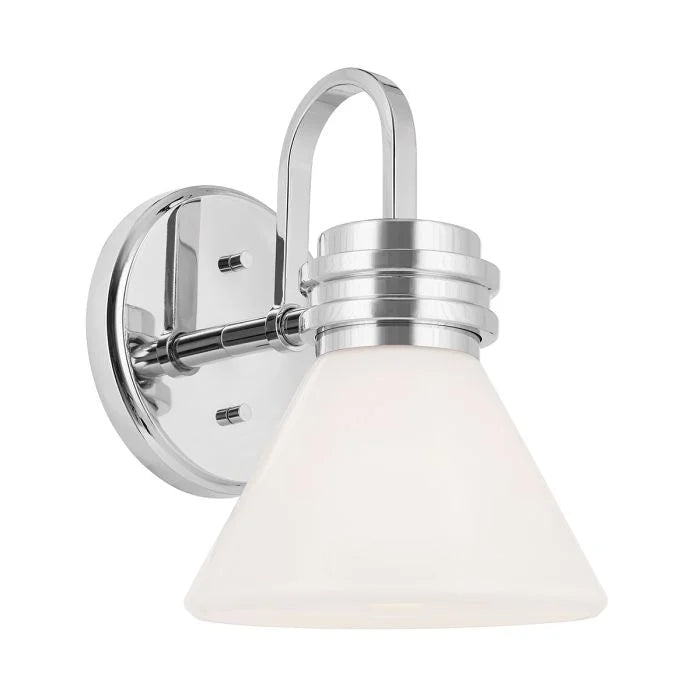 Kichler Farum 1 lt Wall Light IP44- Champagne Bronze/  Polished Chrome/ Black