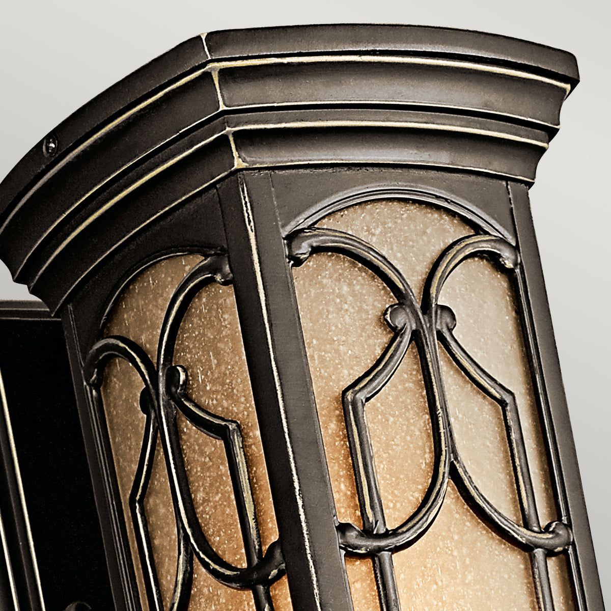 Franceasi Small Wall Lantern - Olde Bronze Finish
