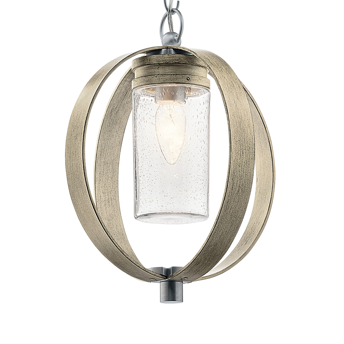 Grand Bank Outdoor Pendant – Antique Gray Finish