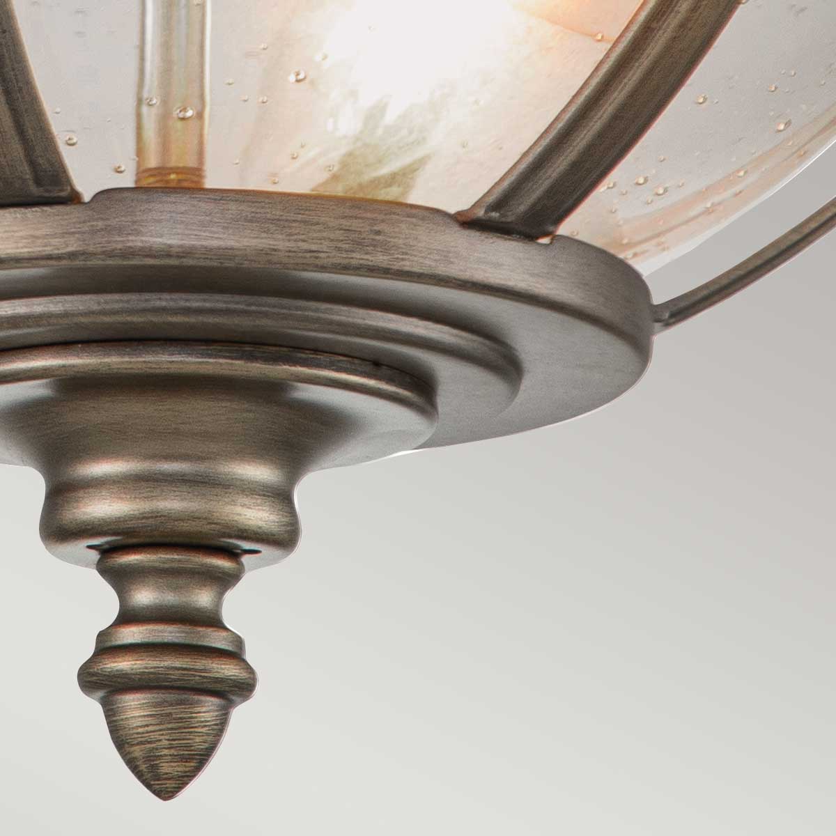 Halleron 3 Lt Ceiling Flush – Burnished Bronze Finish