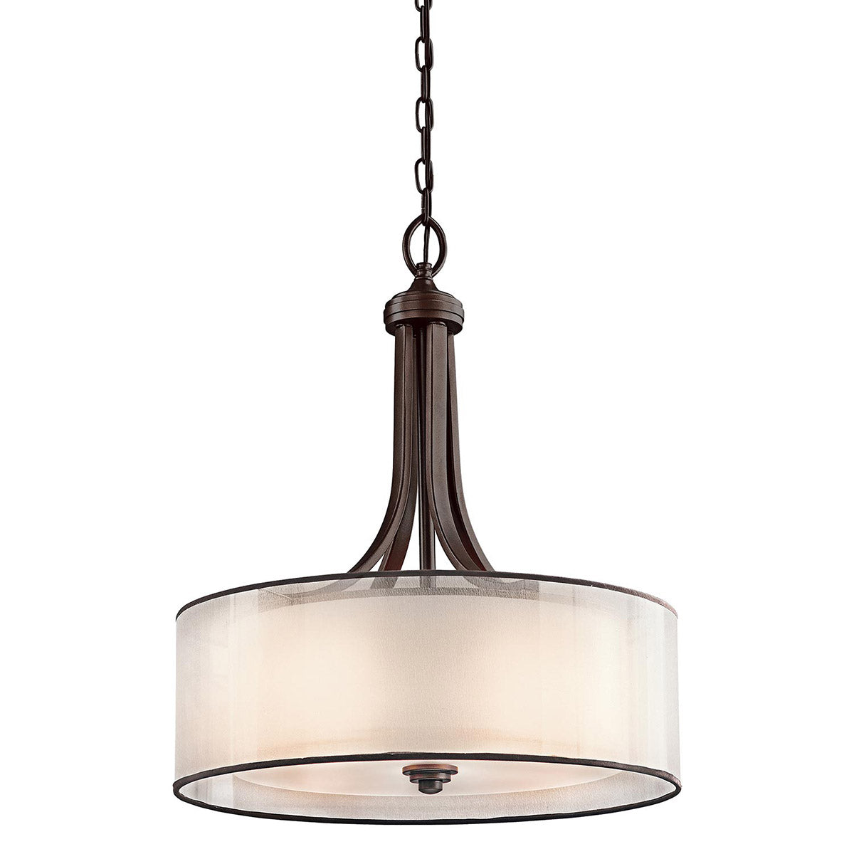 Lacey 4 Light Large Pendant - Antique Pewter/Mission Bronze E27