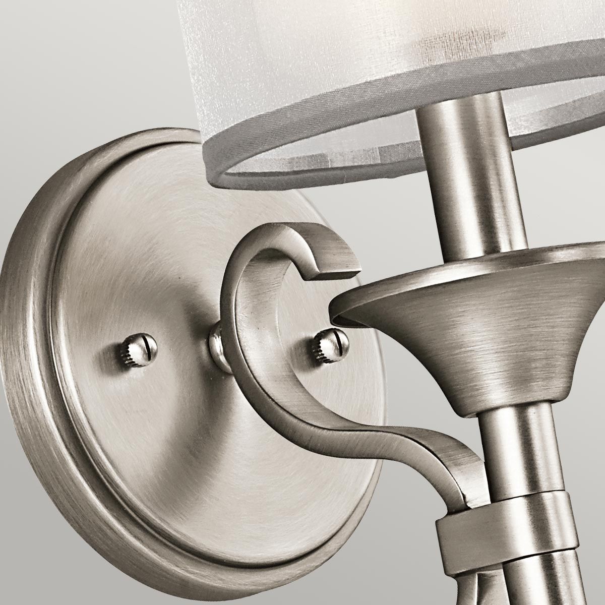 Lacey 1 Light Wall Light - Antique Pewter/Bronze