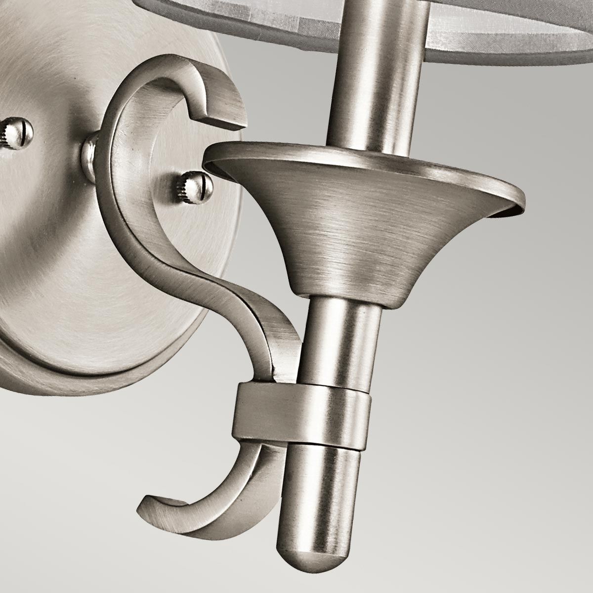 Lacey 1 Light Wall Light - Antique Pewter/Bronze