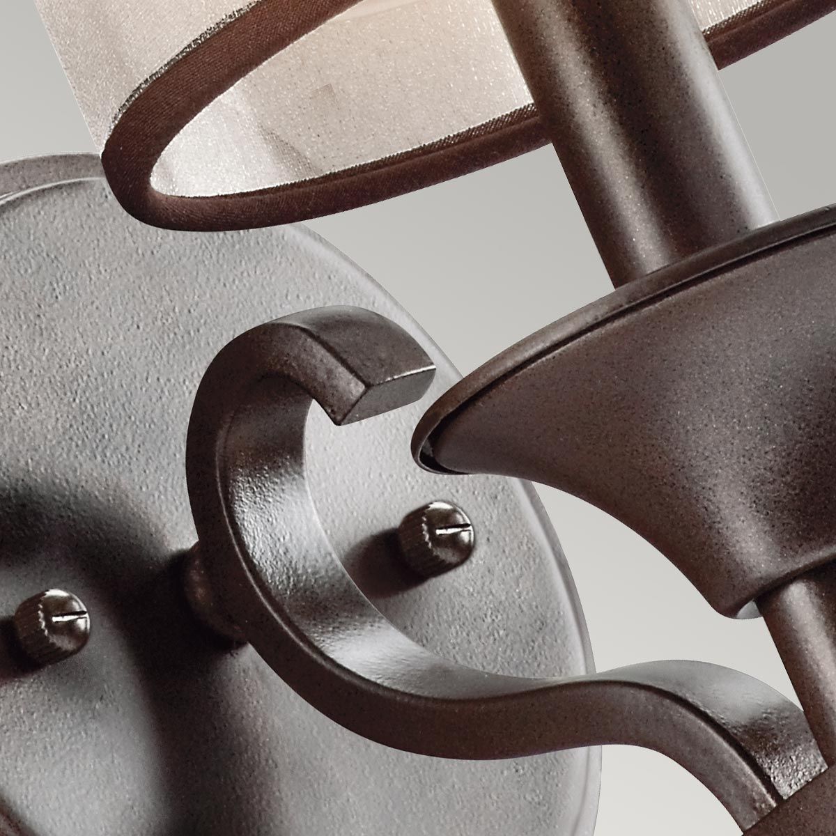 Lacey 1 Light Wall Light - Antique Pewter/Bronze