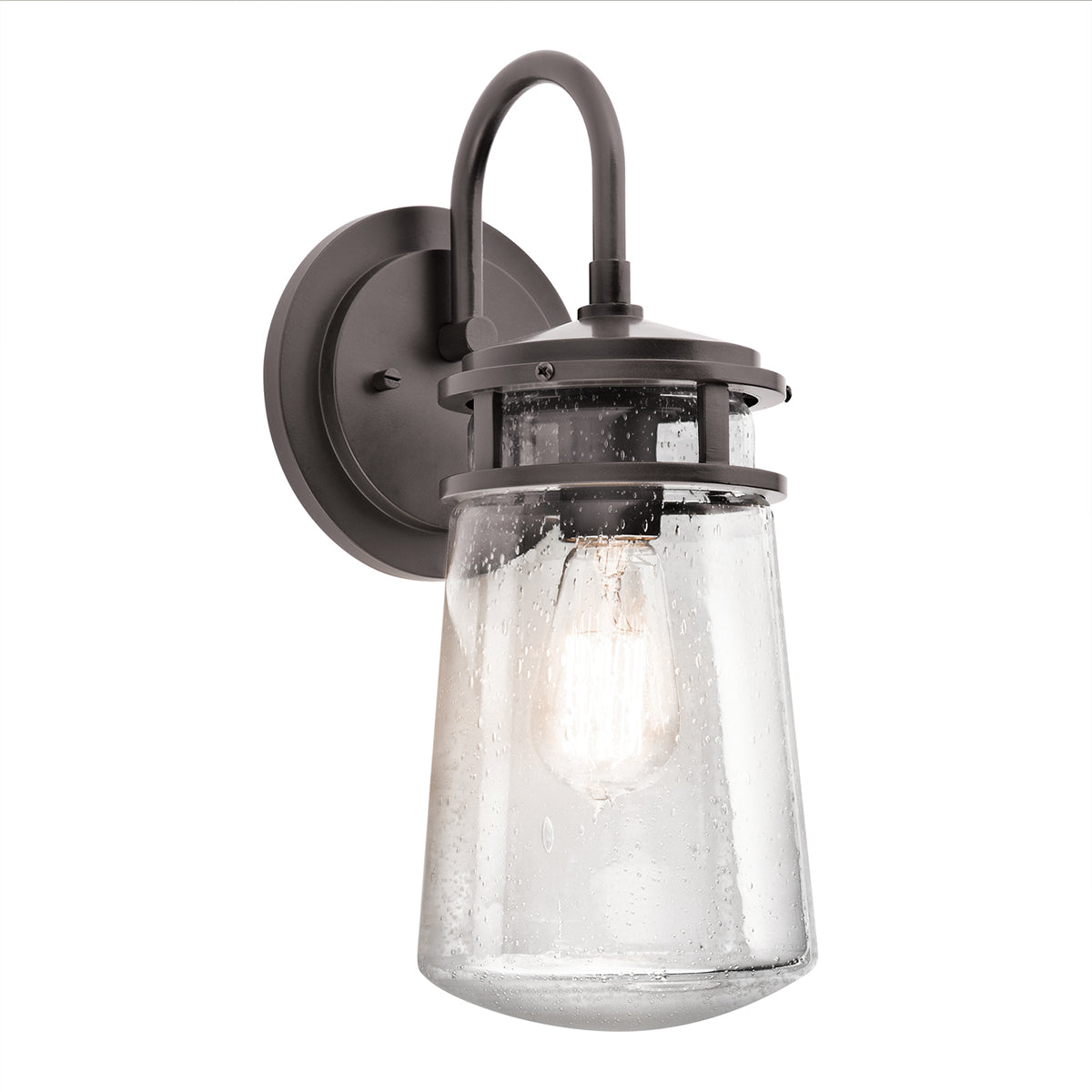 Lyndon Medium Wall Lantern - Architectural Bronze Finish