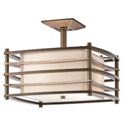 Moxie 2 Light Semi-Flush - Cambridge Bronze E27