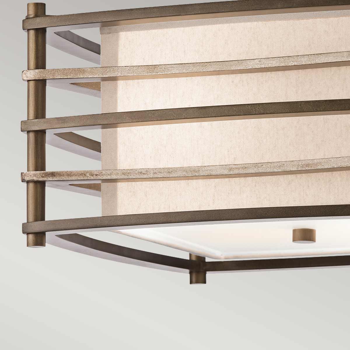 Moxie 2 Light Semi-Flush - Cambridge Bronze E27