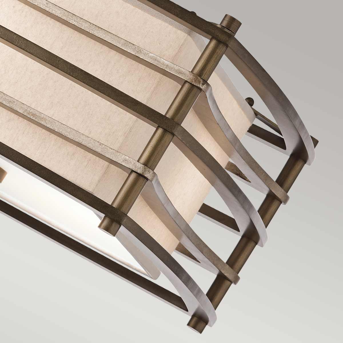 Moxie 2 Light Semi-Flush - Cambridge Bronze E27