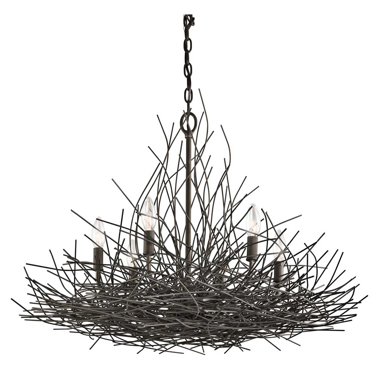 Organique 5/6Lt Multi-Arm Pendant - Old Bronze