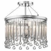 Piper 3 Light Semi-Flush - Polished Chrome E14