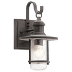 Riverwood Outdoor Lantern - Weathered Zinc E27 IP44