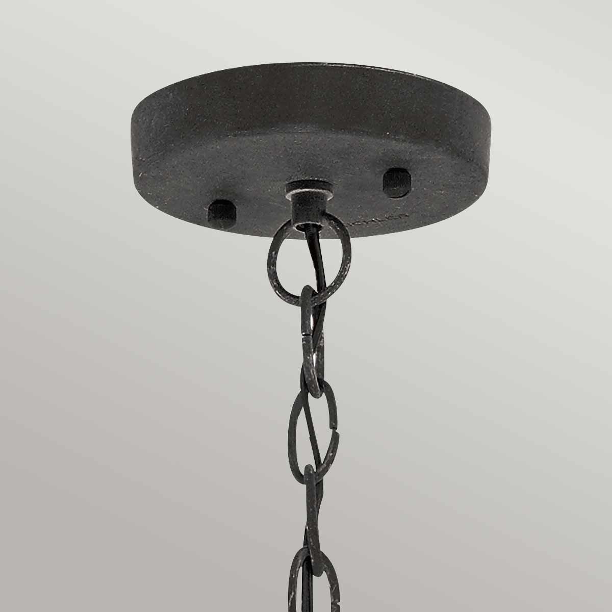 Riverwood Chain Lantern - Weathered Zinc IP44 E27