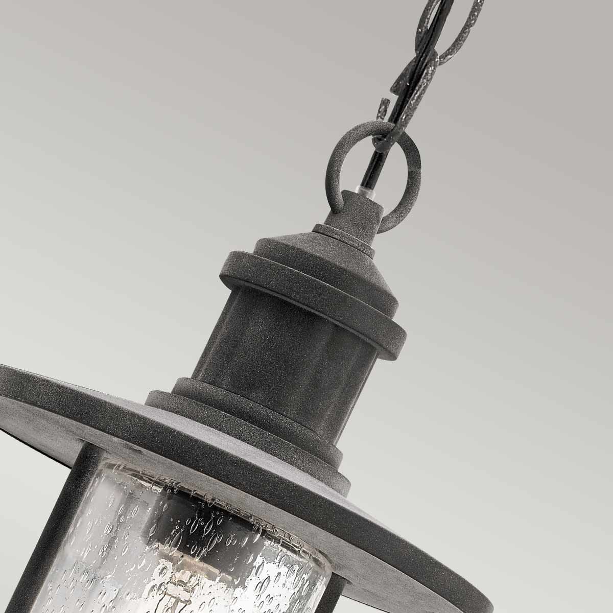 Riverwood Chain Lantern - Weathered Zinc IP44 E27