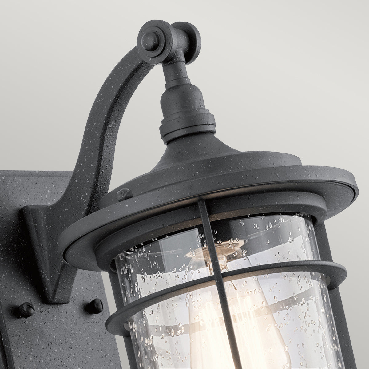 Royal Marine Small Wall Lantern - Distressed Black Finish