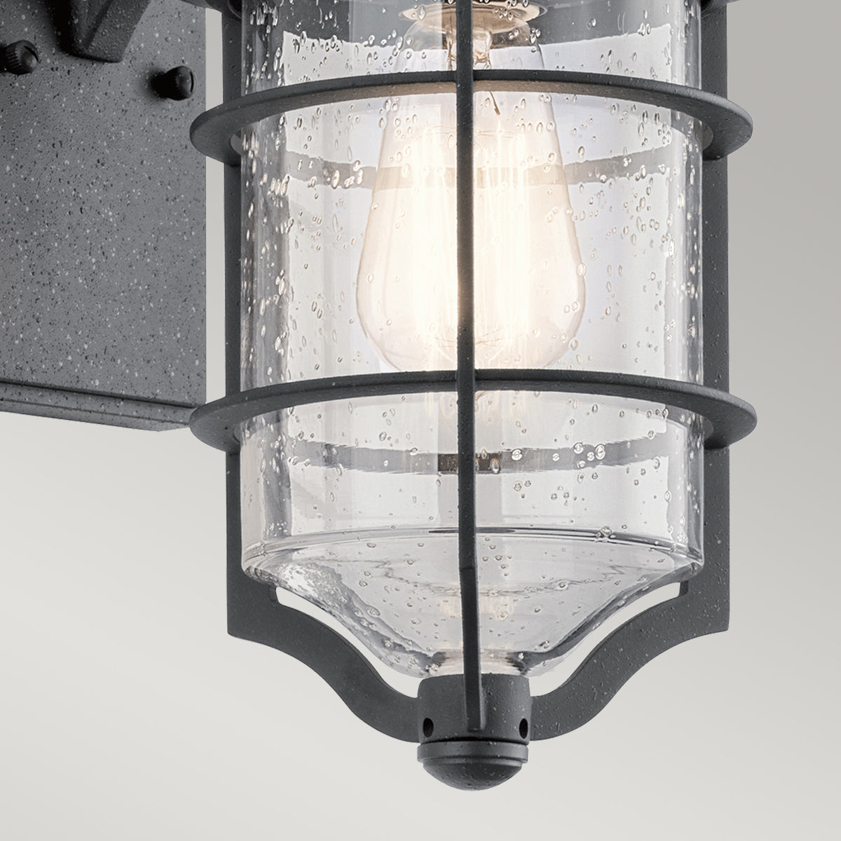 Royal Marine Small Wall Lantern - Distressed Black Finish