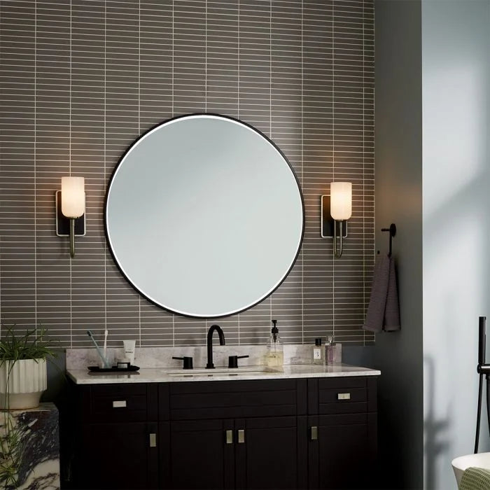 Kichler Solia 1 lt Wall Light IP44- Champagne Bronze/ Brushed Nickel