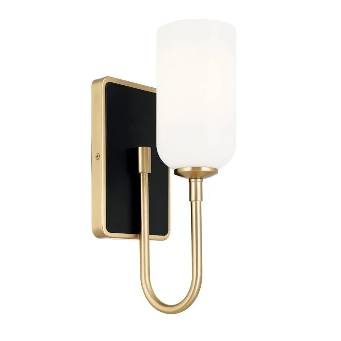 Kichler Solia 1 lt Wall Light IP44- Champagne Bronze/ Brushed Nickel