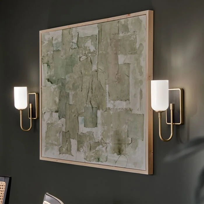 Kichler Solia 1 lt Wall Light IP44- Champagne Bronze/ Brushed Nickel