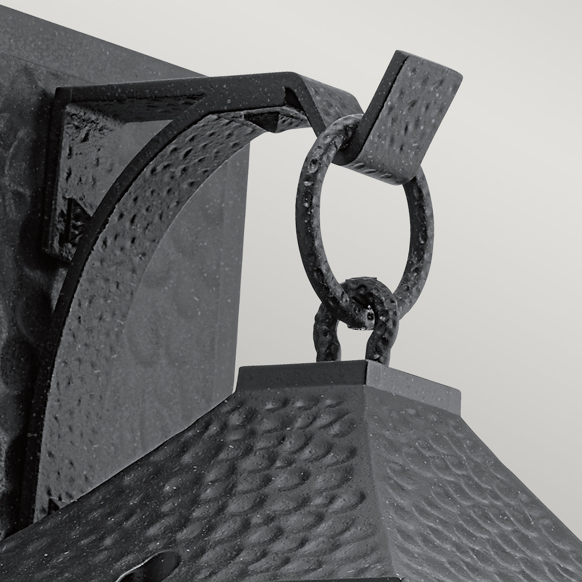 Springfield Medium Wall Lantern - Distressed Black Finish