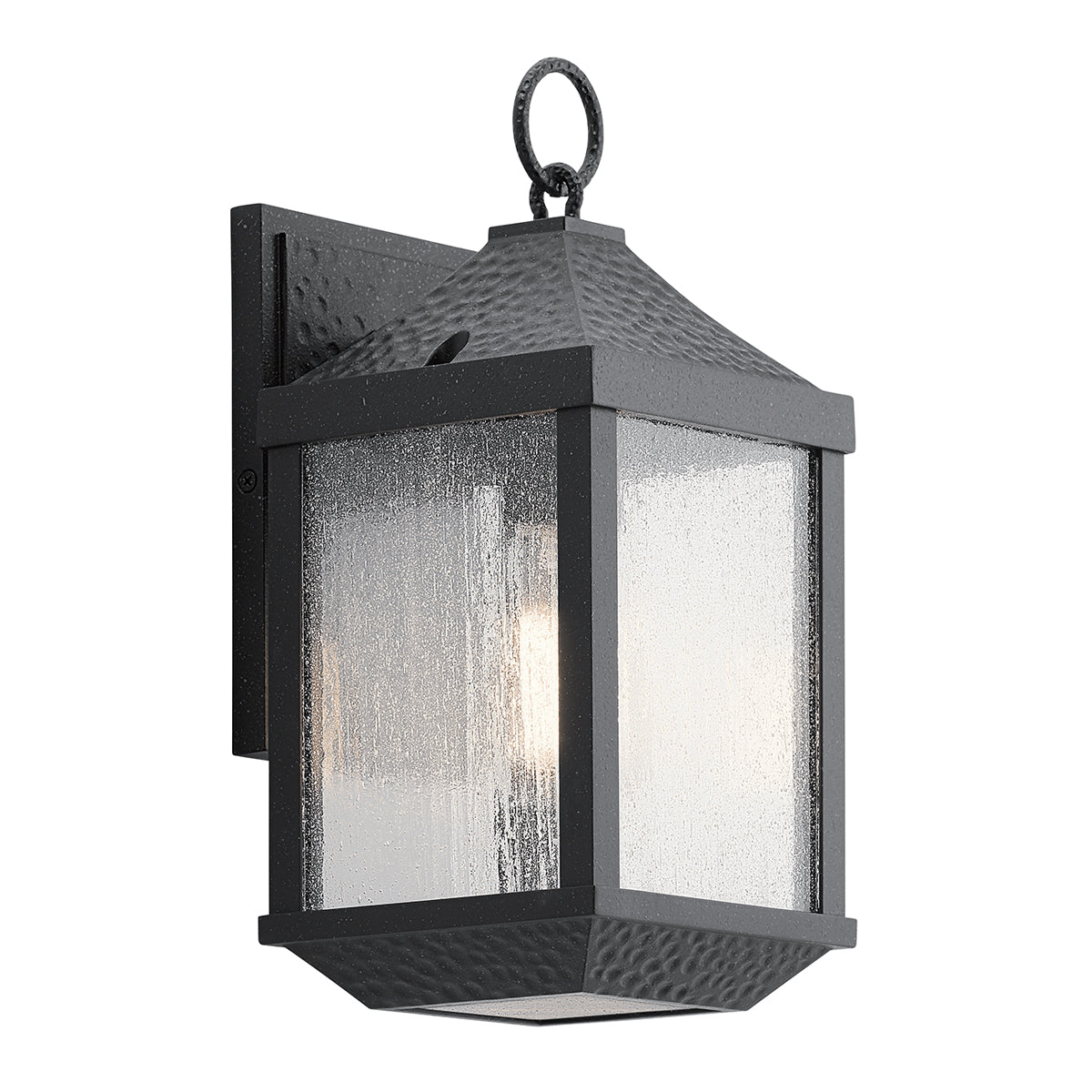 Springfield Small Wall Lantern - Distressed Black Finish