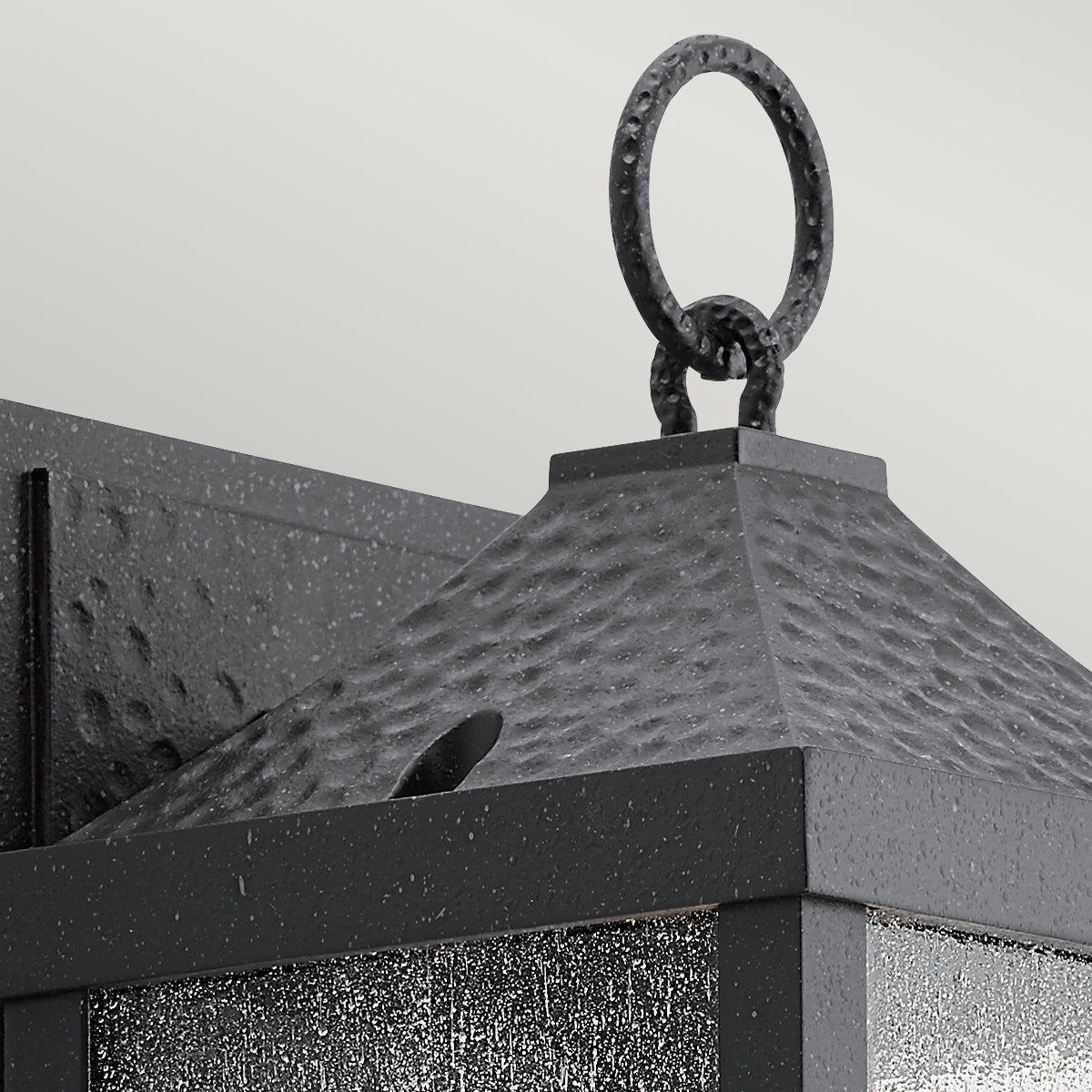 Springfield Small Wall Lantern - Distressed Black Finish