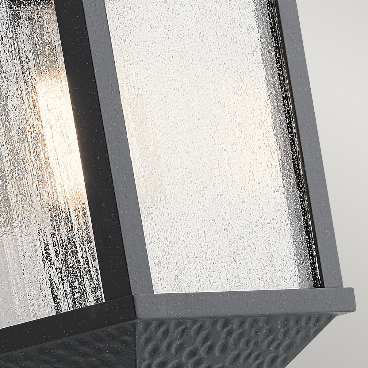 Springfield Small Wall Lantern - Distressed Black Finish