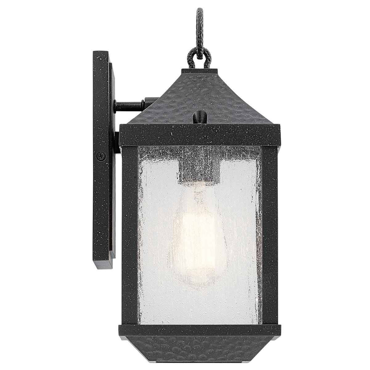 Springfield Small Wall Lantern - Distressed Black Finish