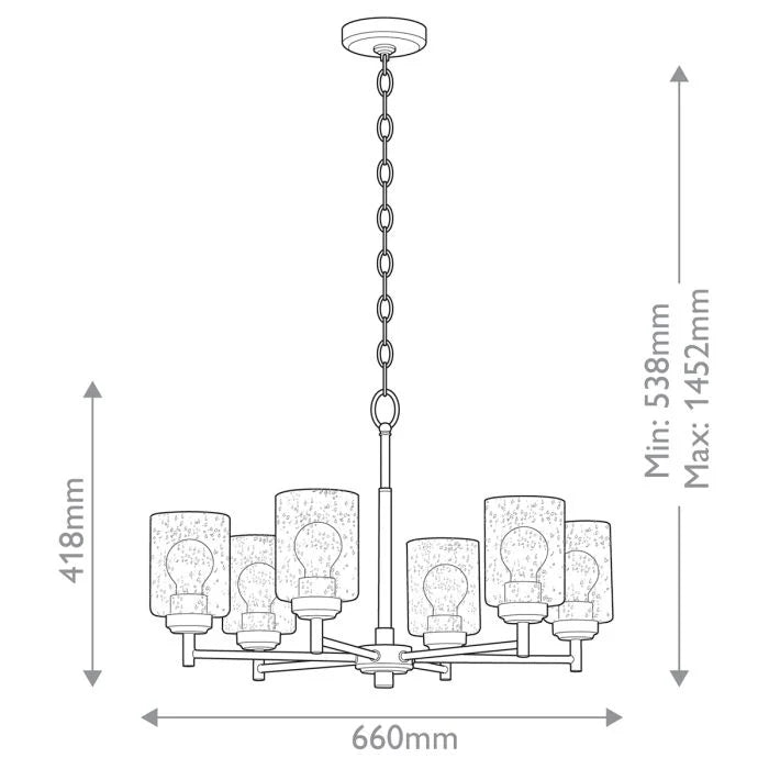 Kichler Winslow 3/5/6 lt Chandelier - Natural Brass