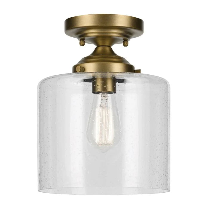 Kichler Winslow 1 lt Ceiling Semi-Flush - Natural Brass