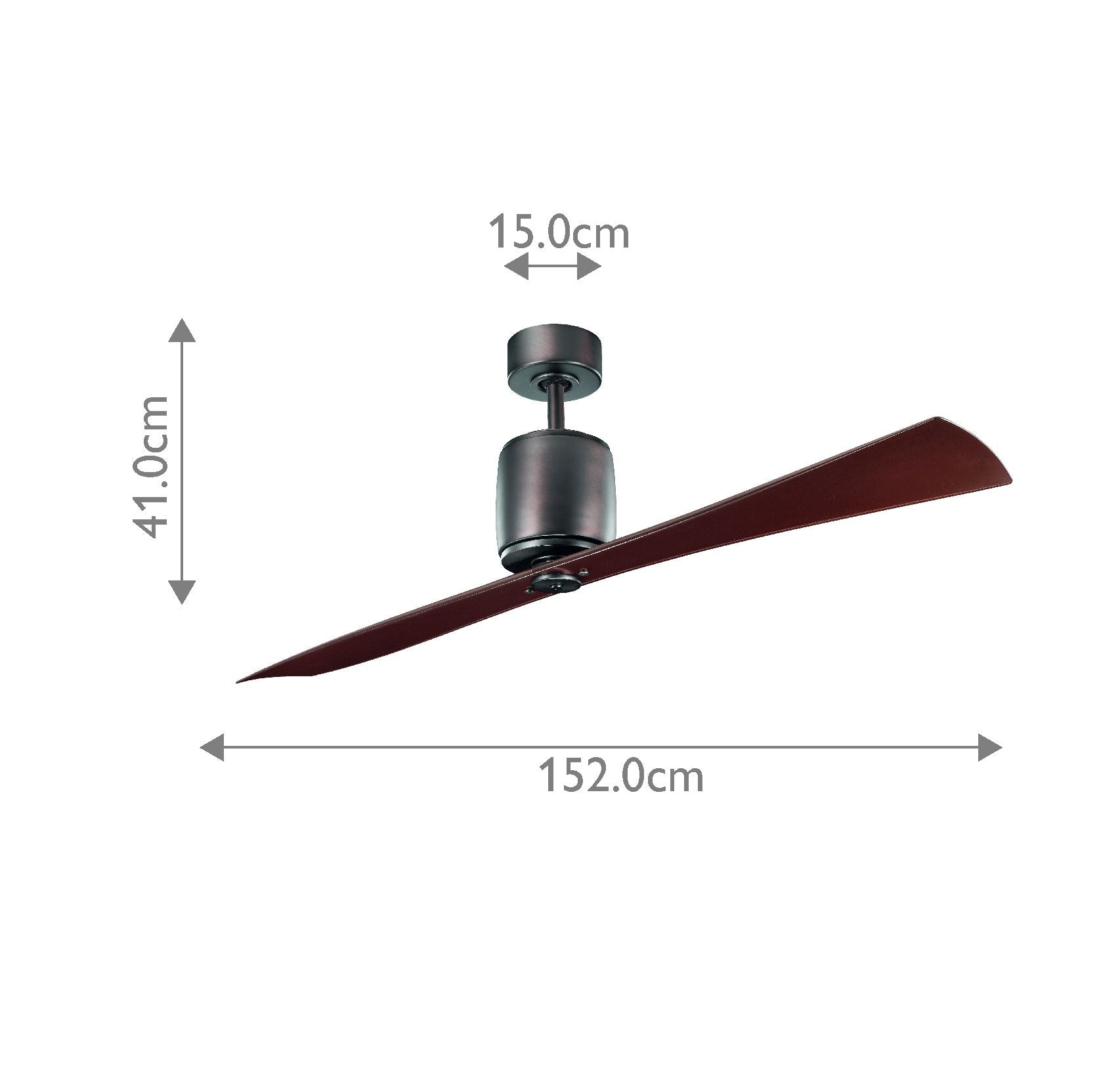 Ferron IP20 - 60in / 152cm Fan - Oil Brushed Bronze or Polished Nickel