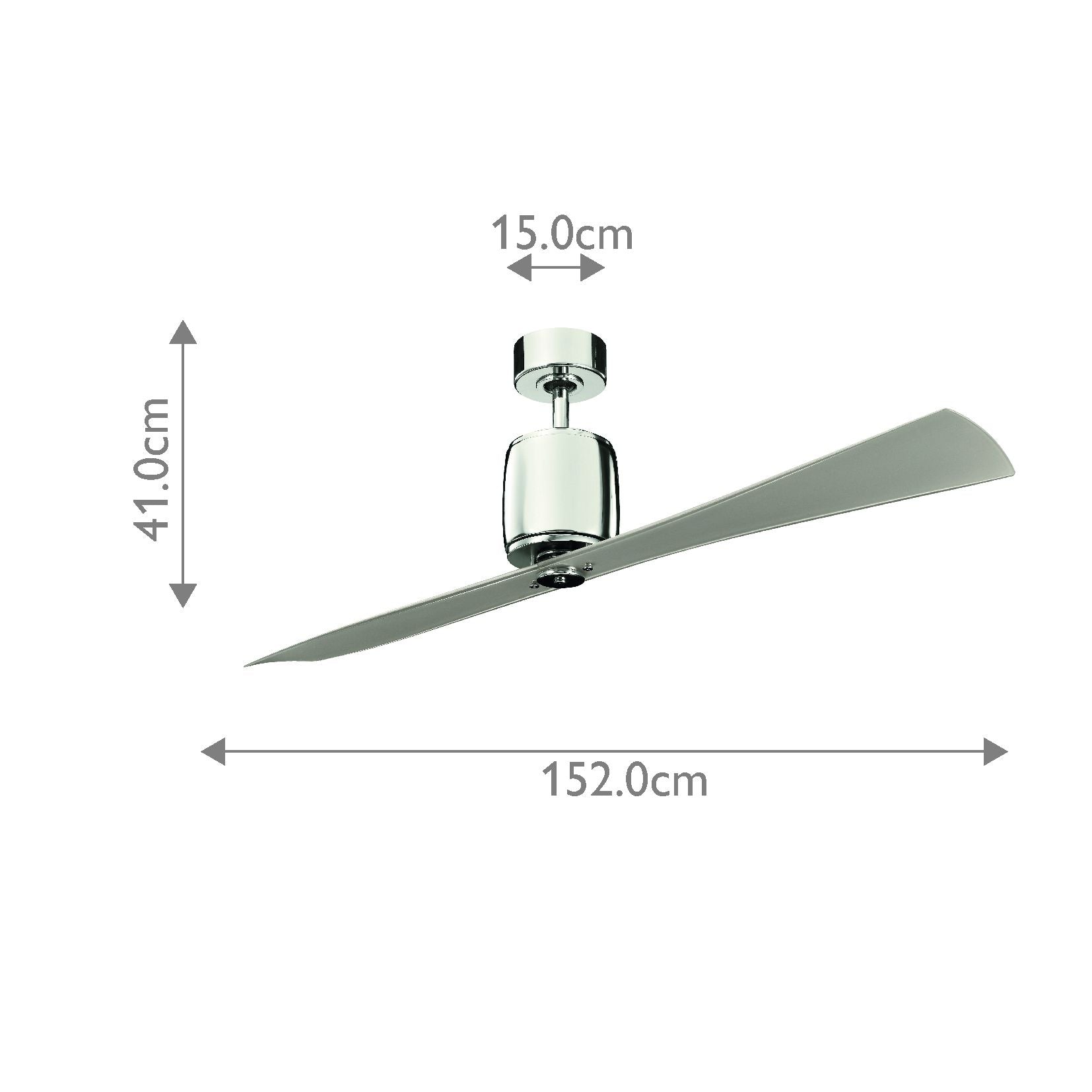 Ferron IP20 - 60in / 152cm Fan - Oil Brushed Bronze or Polished Nickel