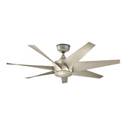 Lehr Fan IP44 - Antique Satin Silver - Small and Large