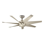 Lehr Fan IP44 - Antique Satin Silver - Small and Large