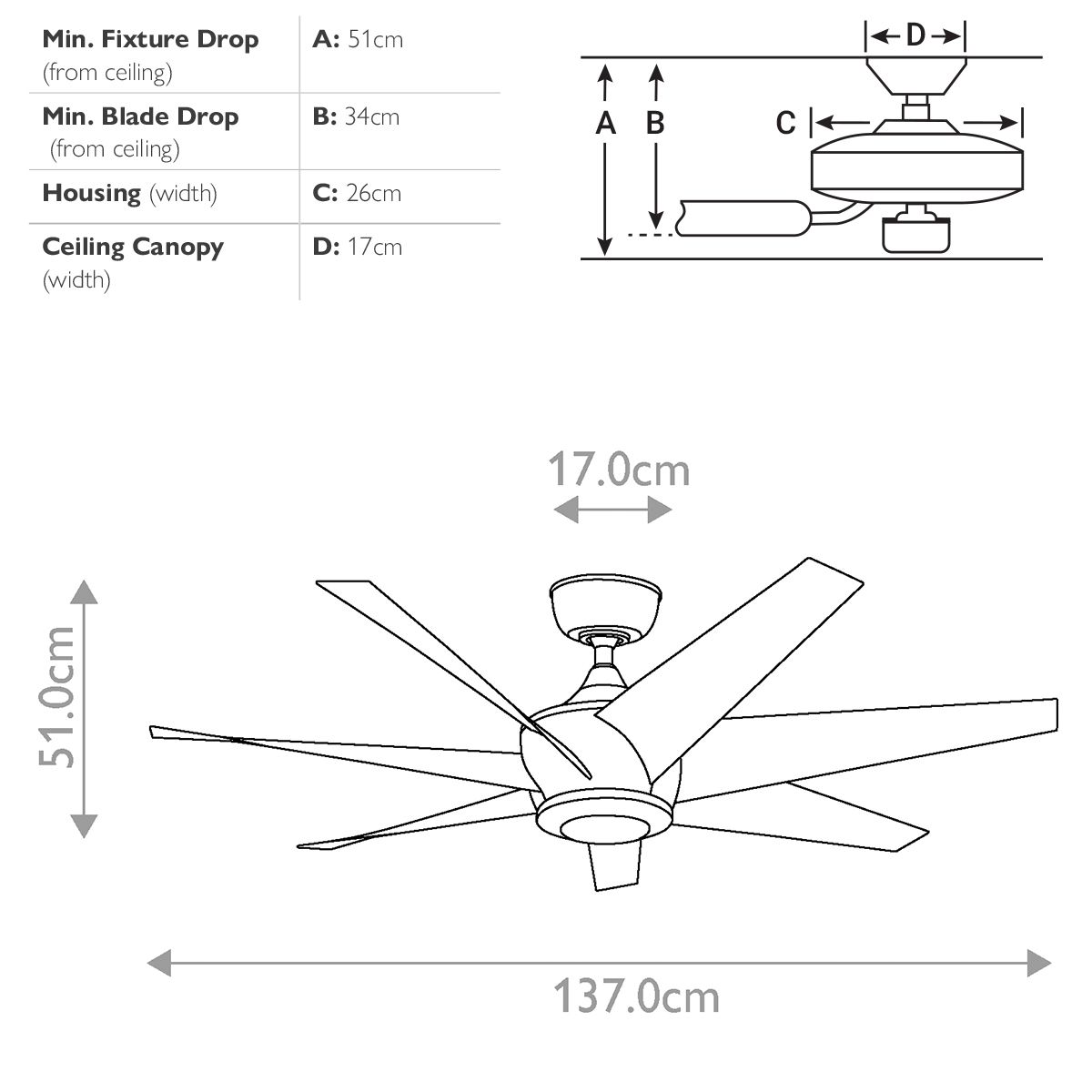 Lehr Fan IP44 - Antique Satin Silver - Small and Large