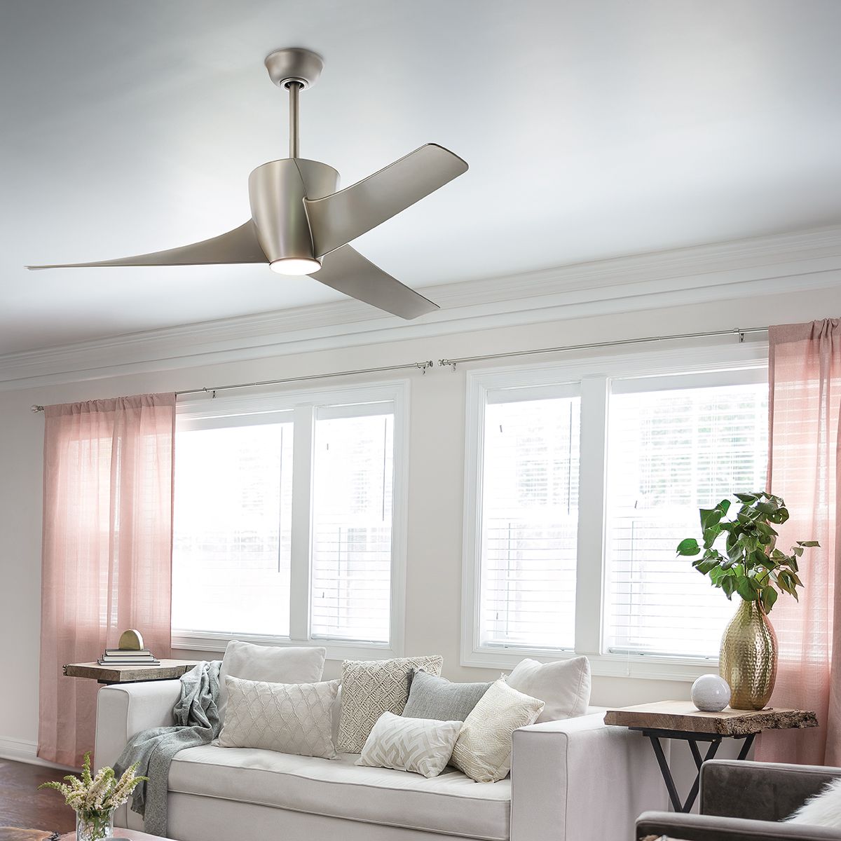 Phree - 56in / 142cm Fan - Brushed Nickel or White