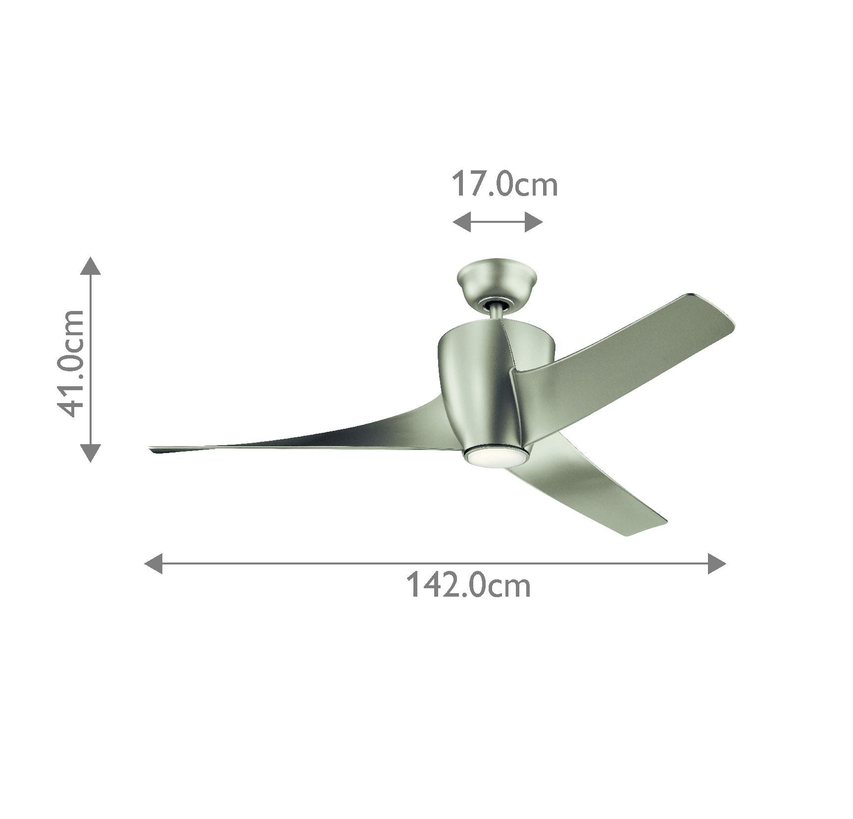 Phree - 56in / 142cm Fan - Brushed Nickel or White