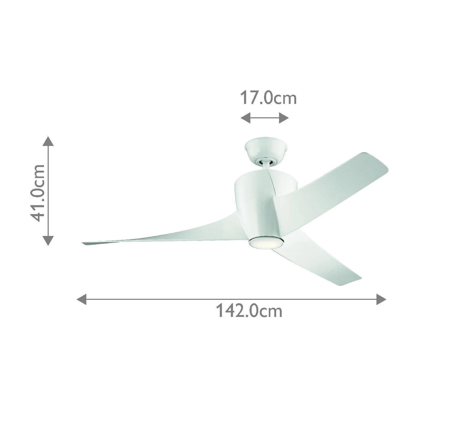 Phree - 56in / 142cm Fan - Brushed Nickel or White