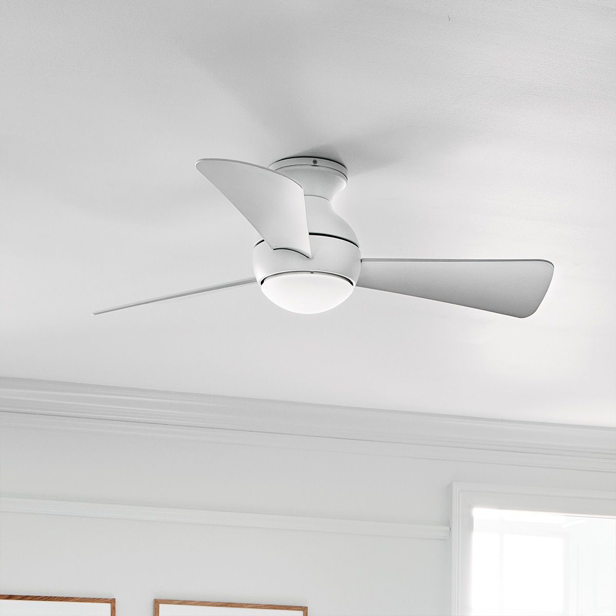 Sola - 34in / 86cm Fan - Brushed Nickel or Matte White