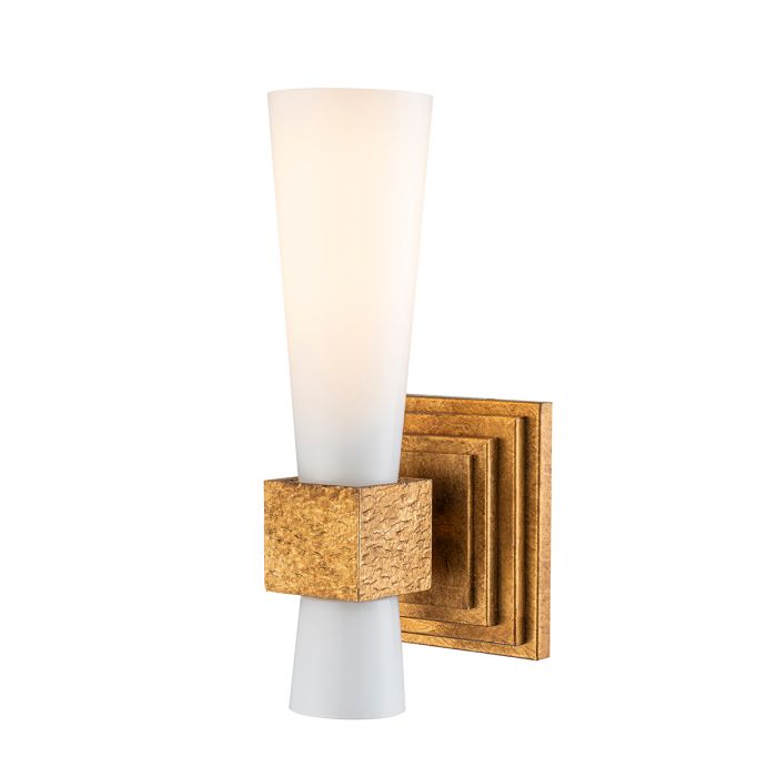 Kristy 1lt Wall Light - Distressed Gold