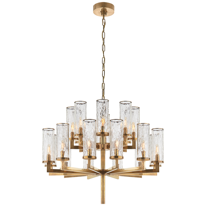 Liaison Double Tier Chandelier- Antique Brass/ Bronze