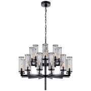 Liaison Double Tier Chandelier- Antique Brass/ Bronze