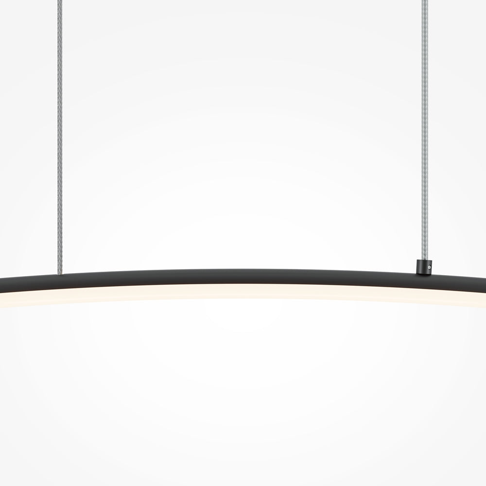 Light Reflection LED Linear Pendant - Black/Brass