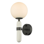 La Spezia Brass/Black-Finish Single Wall light