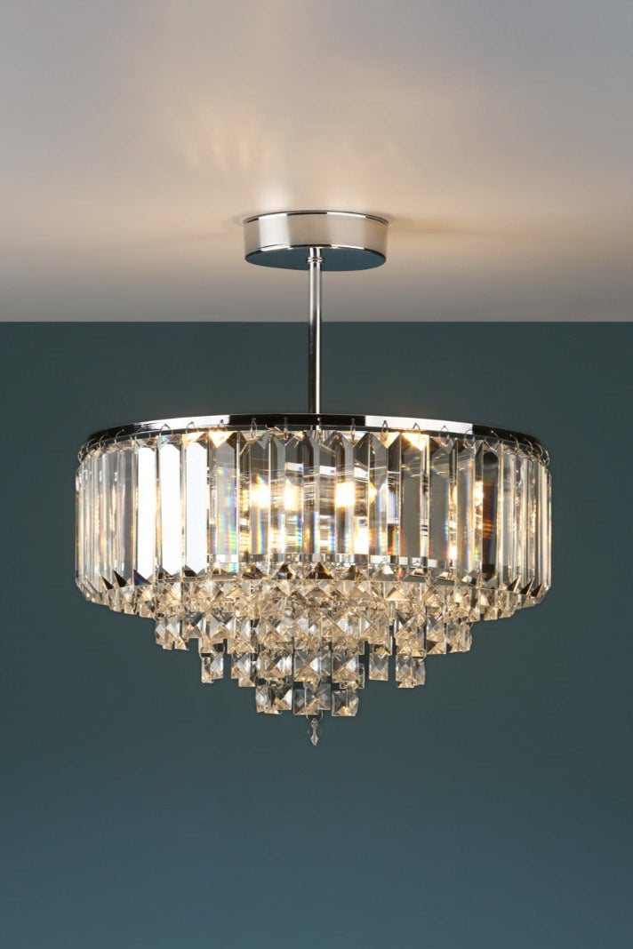 Vienna 3/5Lt Semi Flush In Various Finishes G9