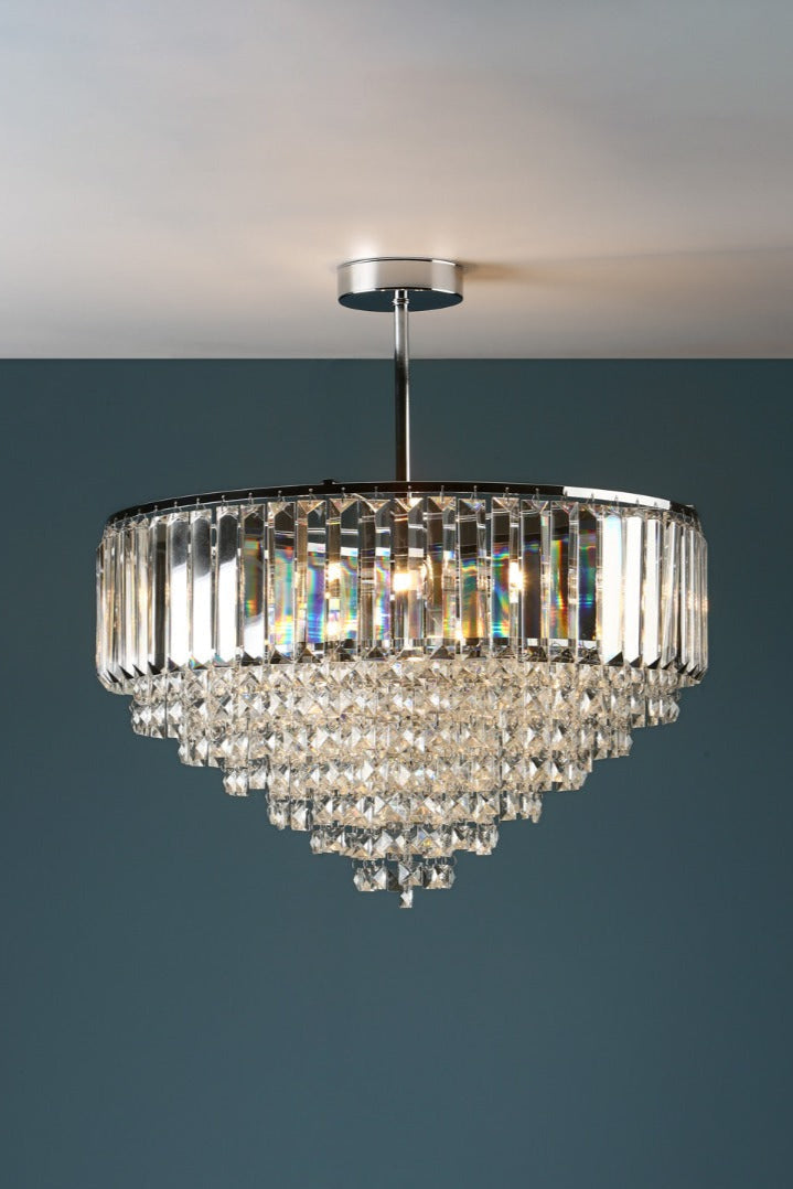 Vienna 3/5Lt Semi Flush In Various Finishes G9