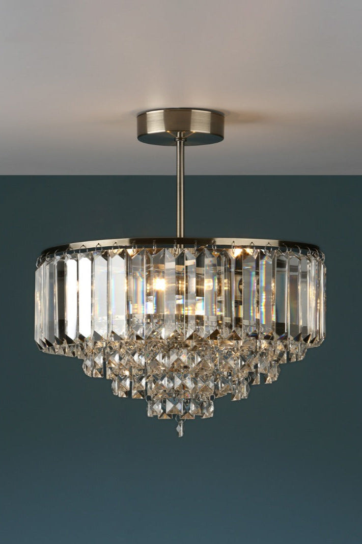 Vienna 3/5Lt Semi Flush In Various Finishes G9