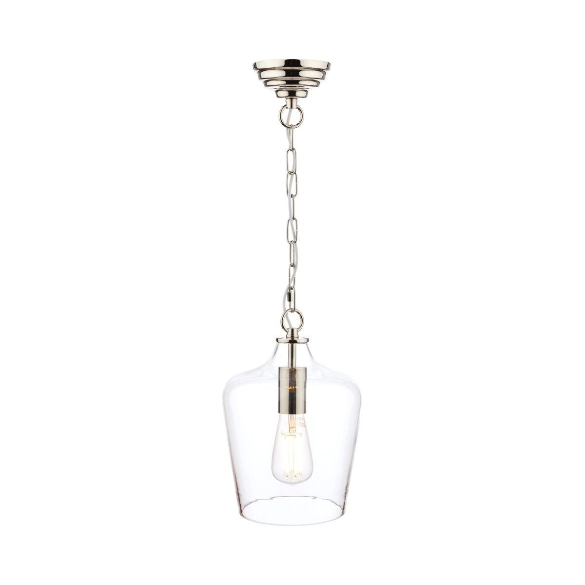 Ockley Single Pendant- Antique Brass/Black/Polished Chrome